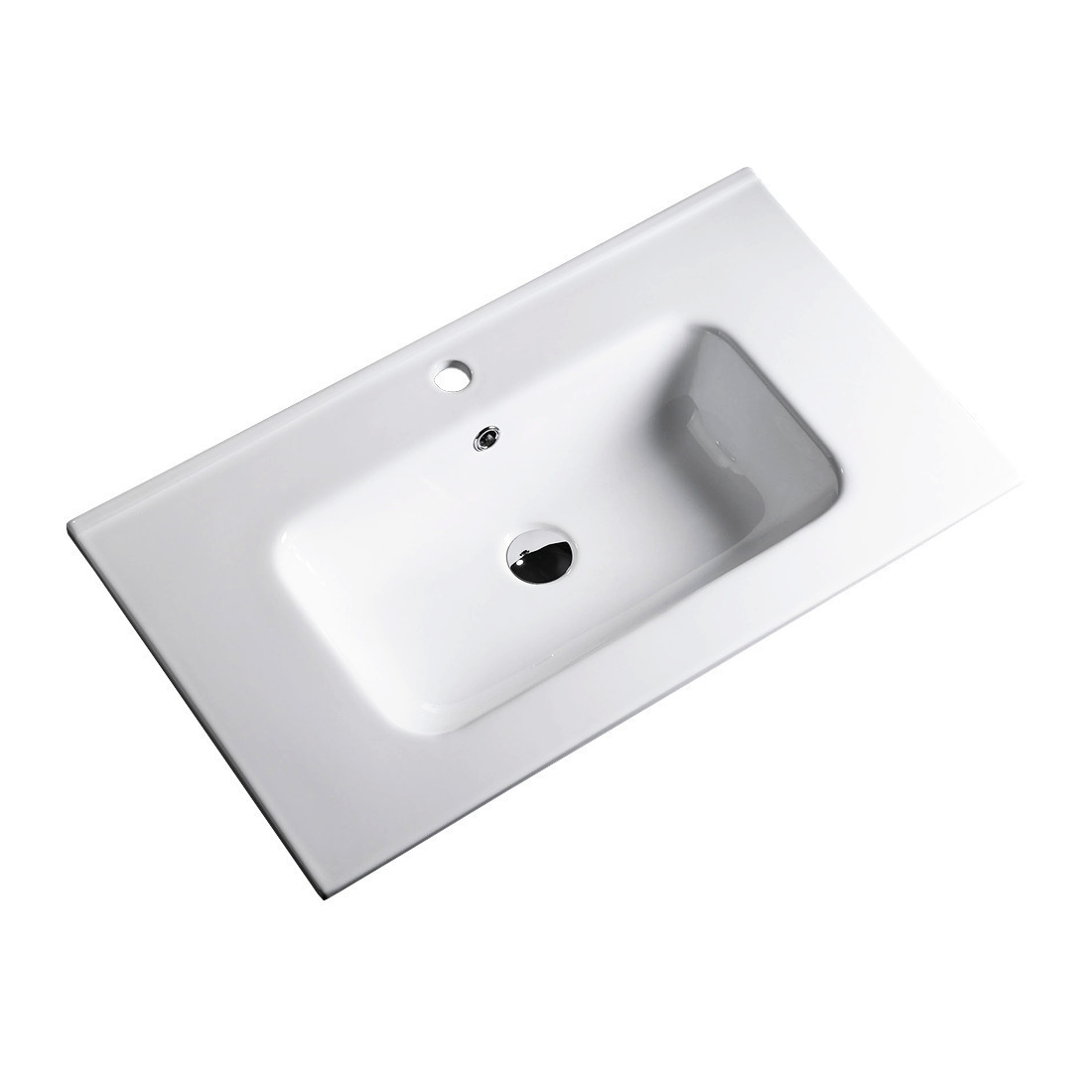 Ivana 750mm PVC Water Proof Wall Hung Bathroom Vanity Right Drawers Ceramic Basin