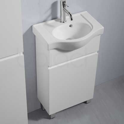 Lamara 450mm PVC Water Proof Bathroom Vanity Semi Recess Ceramic Basin