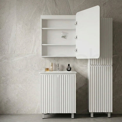 Baiachi 600x750 Round Edge LED Mirror Cabinet Right opening