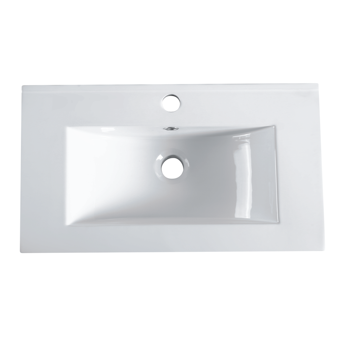 Lucena 600mm Slim PVC Water Proof Wall Hung Bathroom Vanity Ceramic Basin
