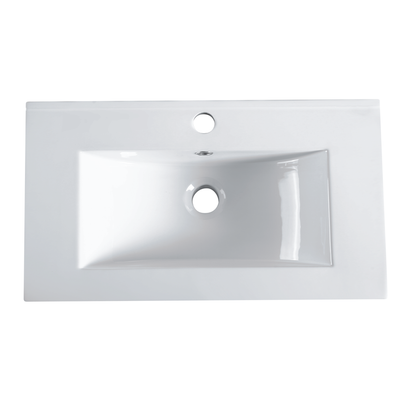 Lucena 600mm Slim PVC Water Proof Wall Hung Bathroom Vanity Ceramic Basin