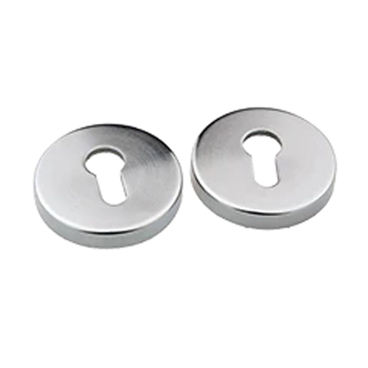 N2LOK Round Euro Cylinder Escutcheon Satin Chrome