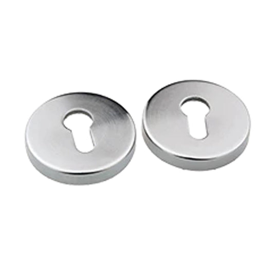 N2LOK Round Euro Cylinder Escutcheon Satin Chrome