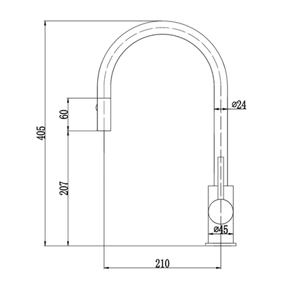 Otus Pull-Out Kitchen And Laundry Sink Mixer Chrome