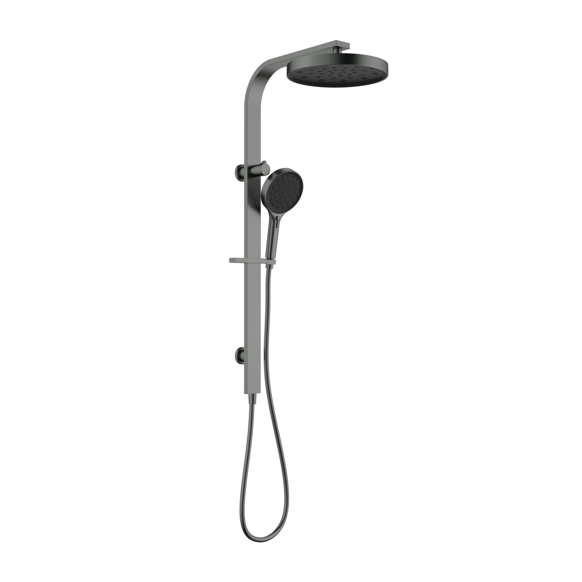 Sulu II Round Multi Function Shower Set Gun Metal