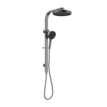 Sulu II Round Multi Function Shower Set Gun Metal