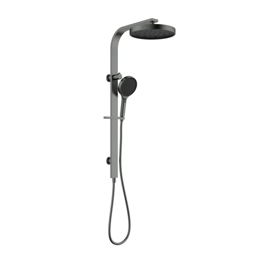 Sulu II Round Multi Function Shower Set Gun Metal