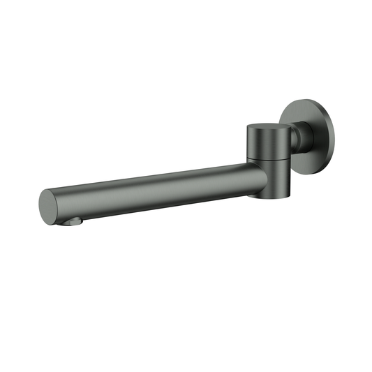 Otus Round Swivel Bath Spout Gun Metal