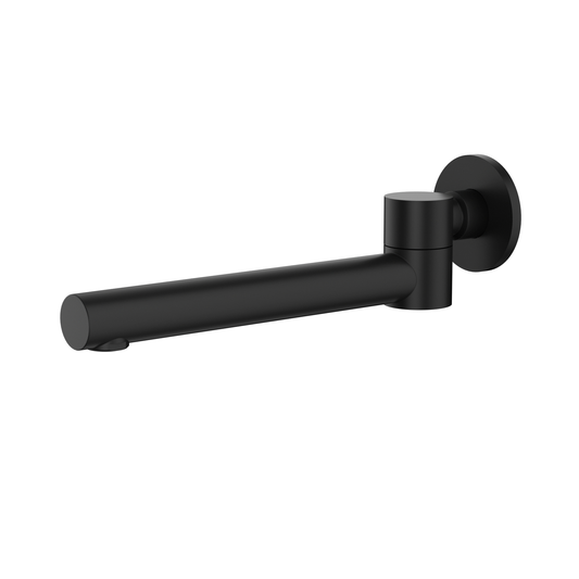 Otus Round Swivel Bath Spout Matte Black