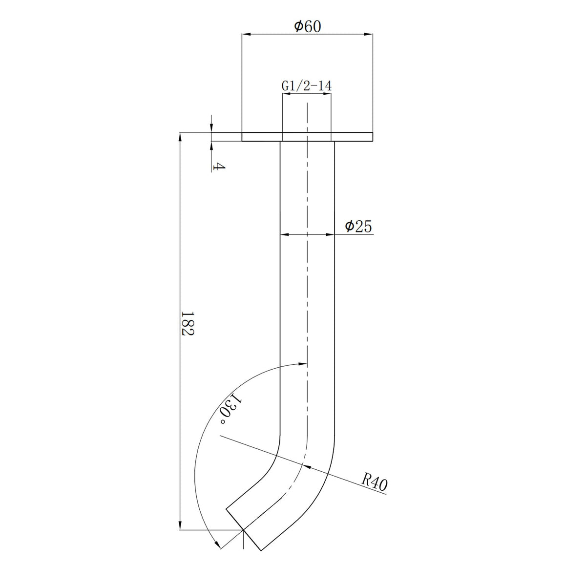 Otus Slimline SS304 Spout Stainless Steel