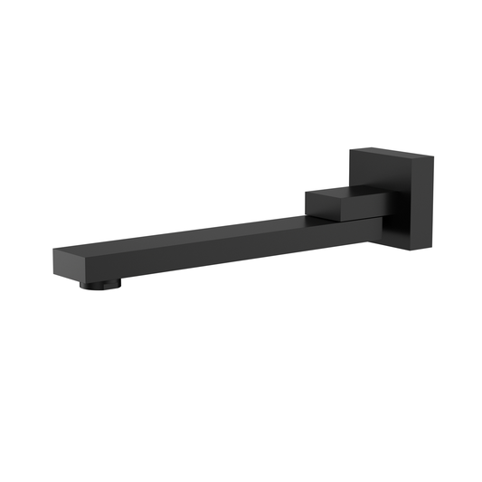 Rosa Square Swivel Bath Spout Matte Black
