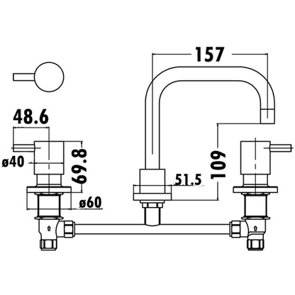 Basin Set 1/4 Turn Chrome