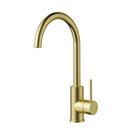 Otus Slimline SS Sink Mixer in Brushed Gold