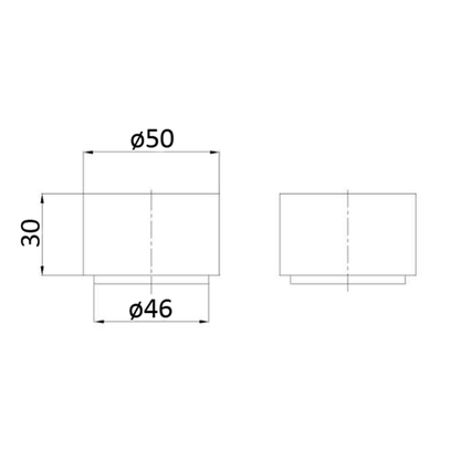 Tana Quarter Turn Wall Top Assemblies Matte Black