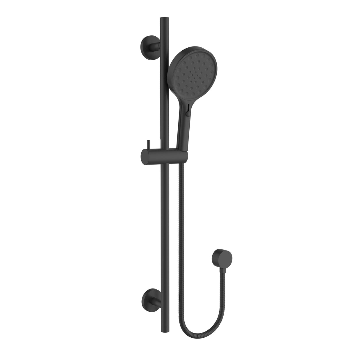 Sulu II Round Sliding Shower Set Matte Black