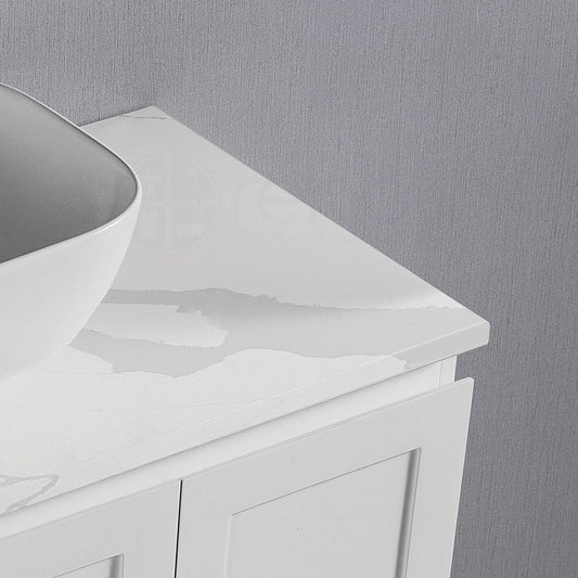 Shaker 1200mm Plywood Bathroom Vanity Calacatta Stone