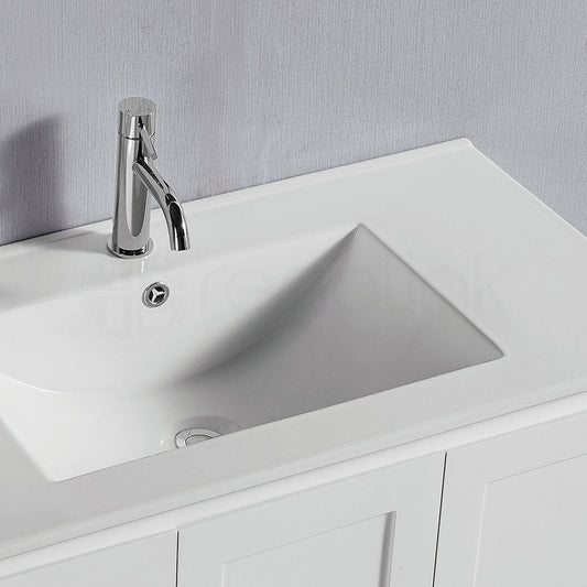 Shaker 1500mm Plywood Bathroom Vanity Double Ceramic Basin