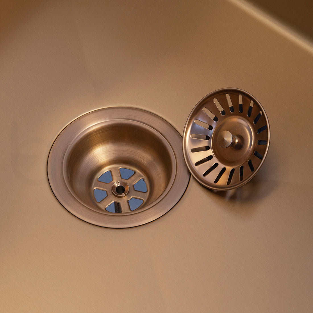 Baiachi 650x450 Handmade Kitchen and Laundry Stainless Steel Sink Single Bowl Top Undermount Brushed Copper
