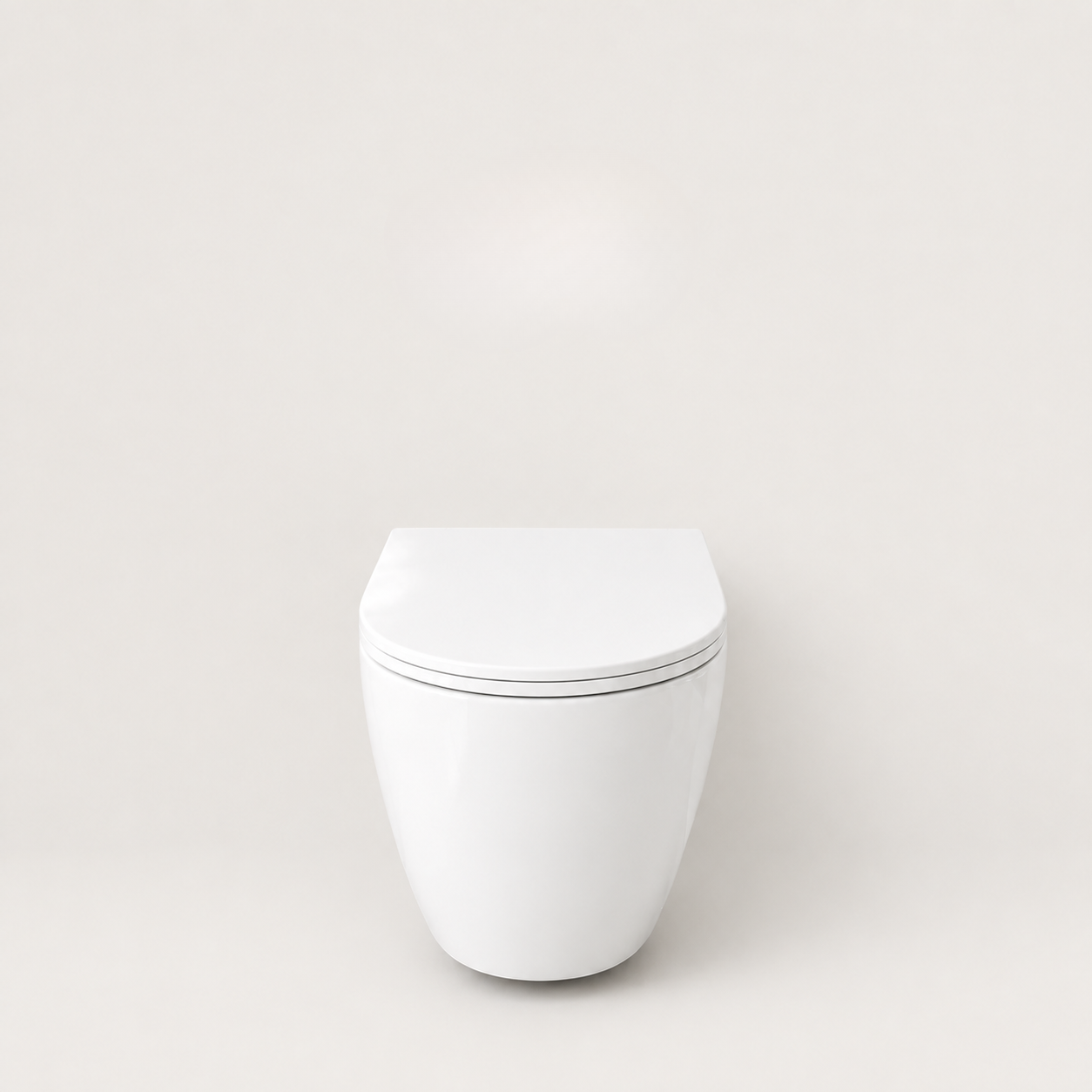 Baiachi Involution Rimless In Wall Tornado Toilet Suite with Round Stainless Steel Gun Metal Flushing Buttons BTW1