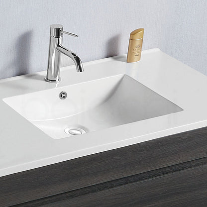 Vellena Plywood 750mm Empire Oak Bathroom Vanity Ceramic Basin