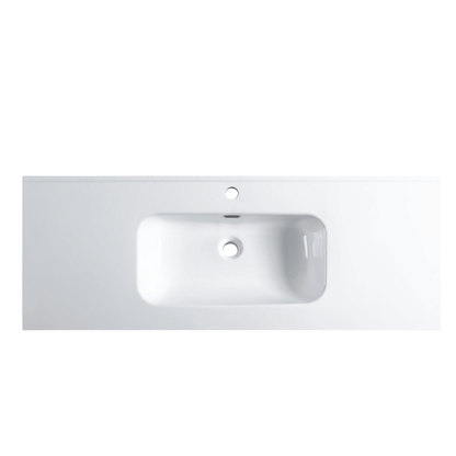 Vellena 1200mm Plywood Prime Oak Bathroom Vanity Ceramic Basin