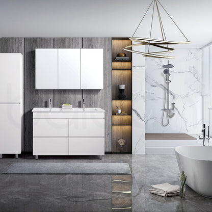 Vellena 1200mm Plywood Bathroom Vanity Ceramic Basin