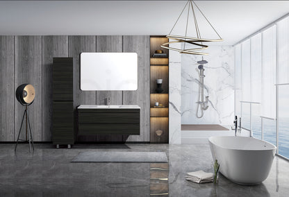 Vellena 1500mm Plywood Empire Oak Wall Hung Bathroom Vanity Cabinet
