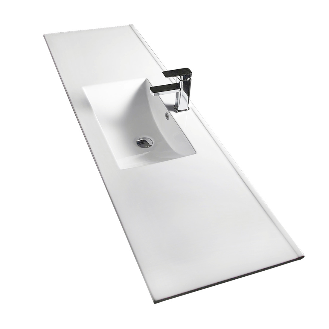 Vellena 1200mm Plywood Wall Hung Bathroom Vanity Ceramic Basin