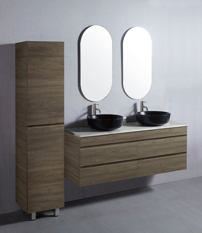 Vellena 1500mm PVC Water Proof Wash White Wall Hung Bathroom Vanity Poly Marble Basin