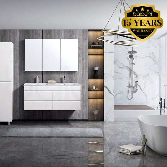 Vellena 1500mm Plywood Wall Hung Bathroom Vanity Cabinet