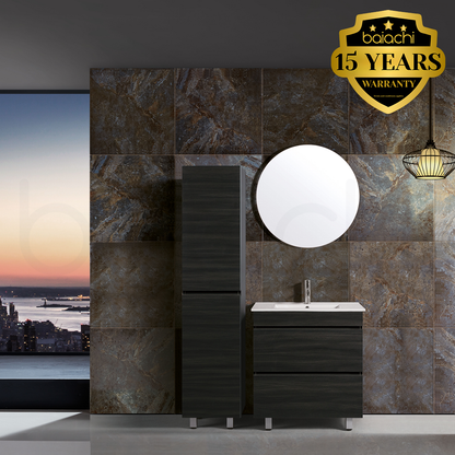 Vellena Plywood 750mm Empire Oak Bathroom Vanity Ceramic Basin