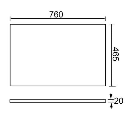 Vellena 750mm PVC Water Proof Bathroom Vanity White Quartz Stone