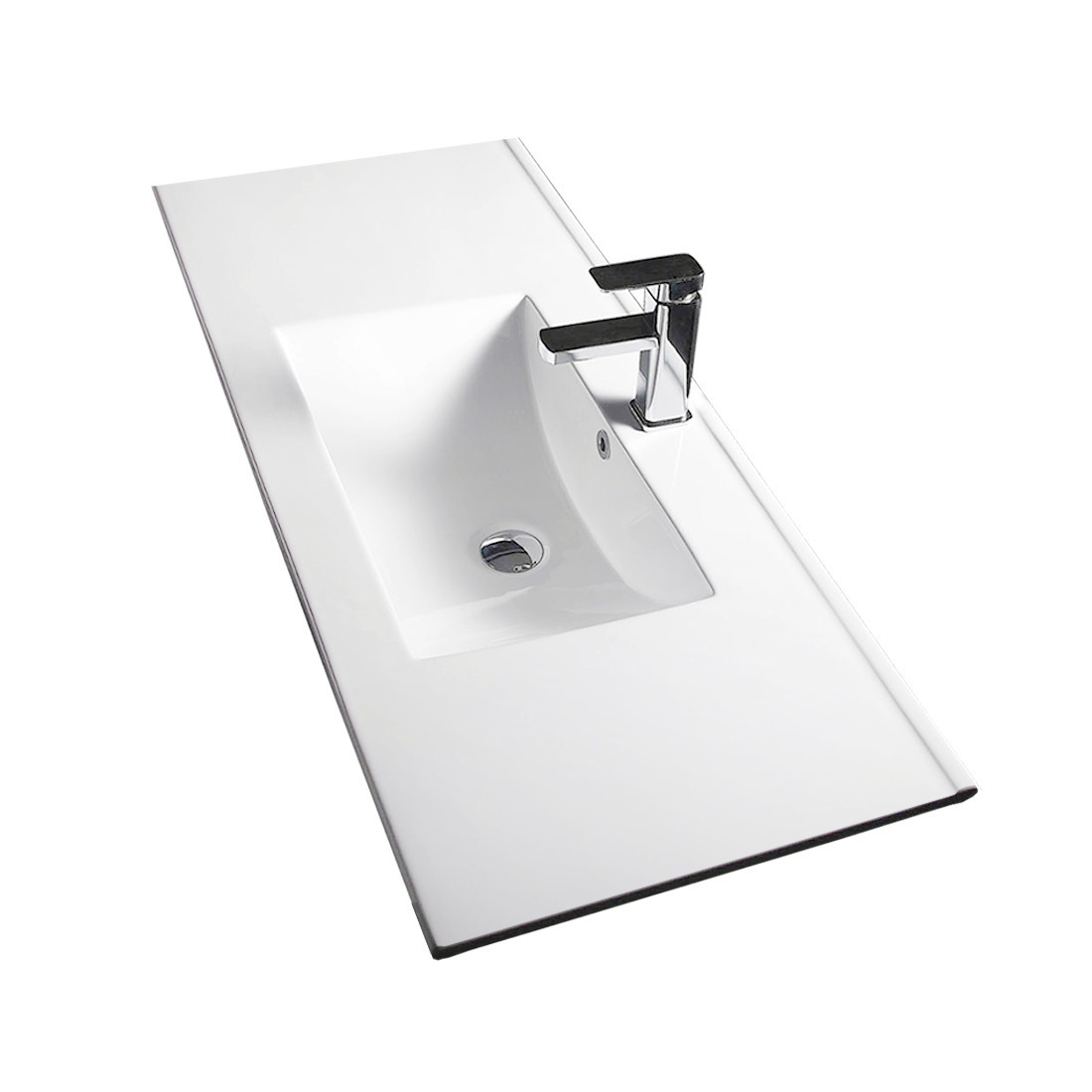 Vellena 750mm PVC Water Proof Empire Oak Wall Hung Bathroom Vanity Ceramic Basin
