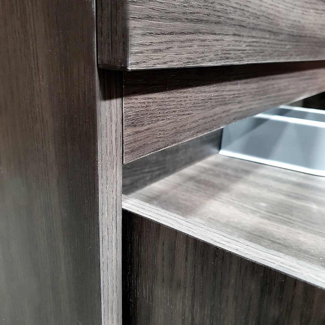 Vellena 750mm PVC Water Proof Empire Oak Wall Hung Bathroom Vanity Cabinet