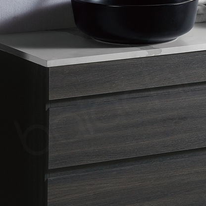 Vellena 750mm PVC Water Proof Empire Oak Wall Hung Bathroom Vanity Cabinet