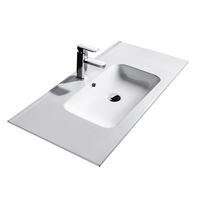 Vellena Plywood 900mm Prime Oak Bathroom Vanity Ceramic Basin