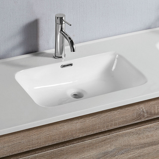 Vellena 900mm PVC Water Proof Wash White Bathroom Vanity Ceramic Basin