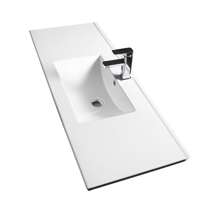 Vellena Plywood 900mm Wall Hung Empire Oak Bathroom Vanity Ceramic Basin