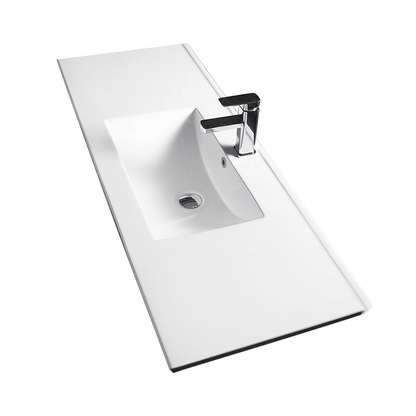Vellena 900mm Plywood Prime Oak Wall Hung Bathroom Vanity Ceramic Basin