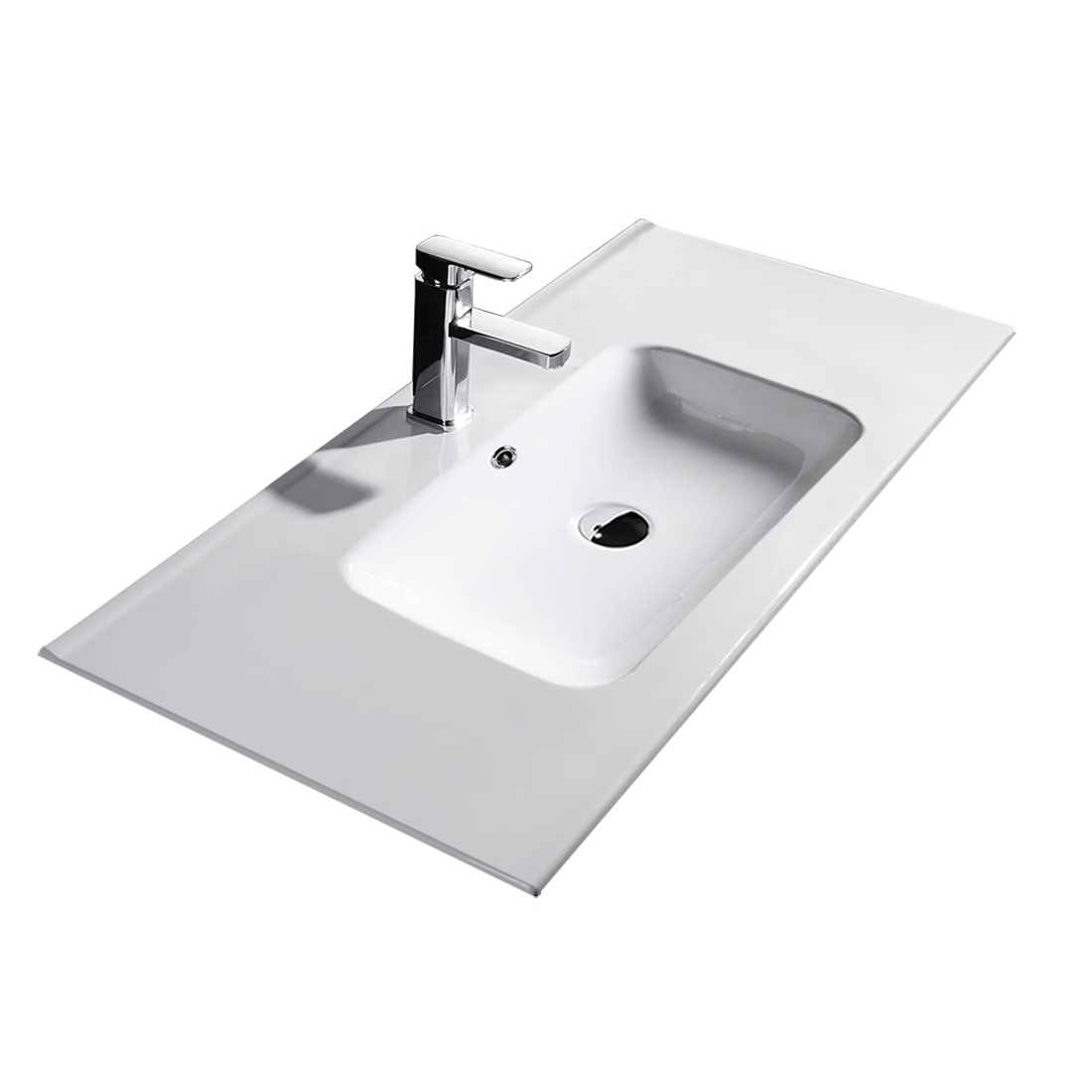 Vellena Plywood 900mm Wall Hung Bathroom Vanity Ceramic Basin