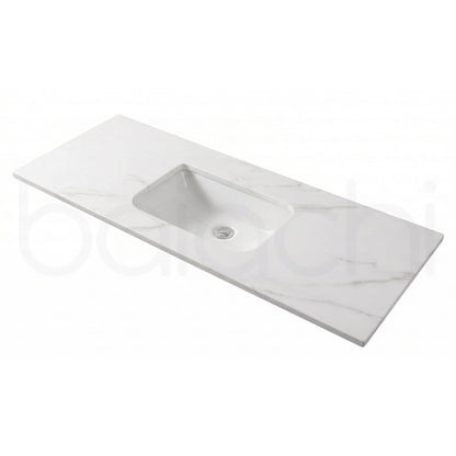 Baiachi 900mm Calacatta Quartz with Undercounter Stone Ceramic Basin