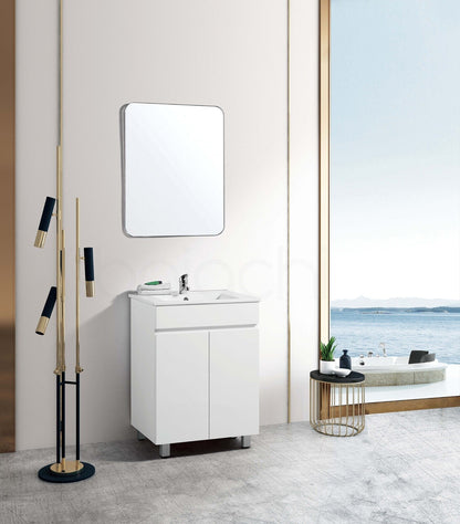 PACKAGE DEAL Windsor 600mm Bathroom Vanity Wash Basin INCLUDING Mixer & Plugwaste