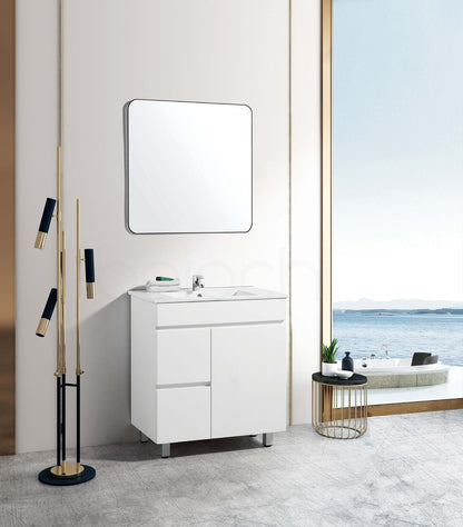 PACKAGE DEAL Windsor 750mm L Bathroom Vanity Wash Basin INCLUDING Mixer & Plugwaste