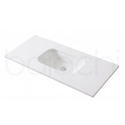 Baiachi 750mm White Quartz with Undercounter Stone Ceramic Basin