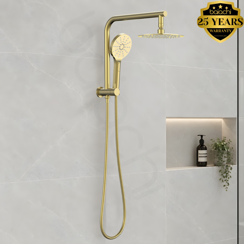 Moreton Round Multi Function Shower Brushed Gold