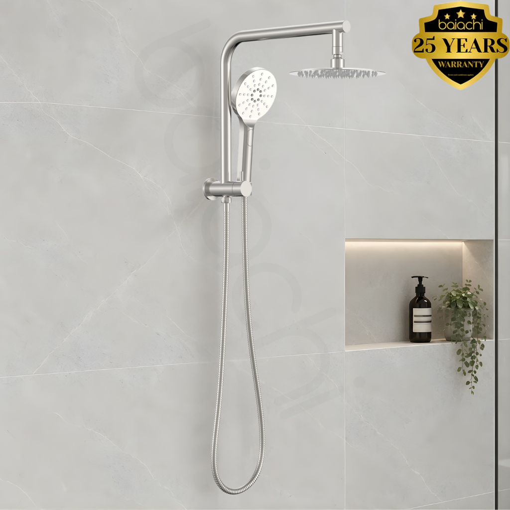 Moreton Round Multi Function Shower Brushed Nickel