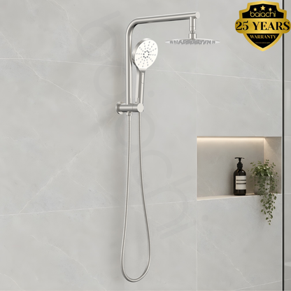 Moreton Round Multi Function Shower Brushed Nickel