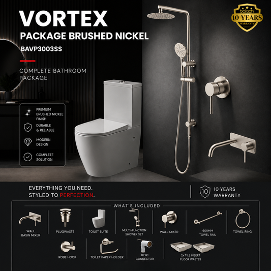 VORTEX PACKAGE BRUSHED NICKEL 3003SS
