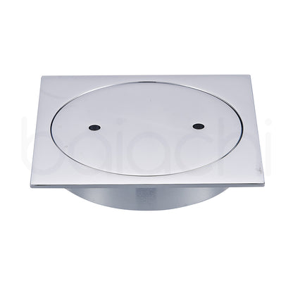 Baiachi Bathroom 100mm Clear Out Floor Waste Chrome