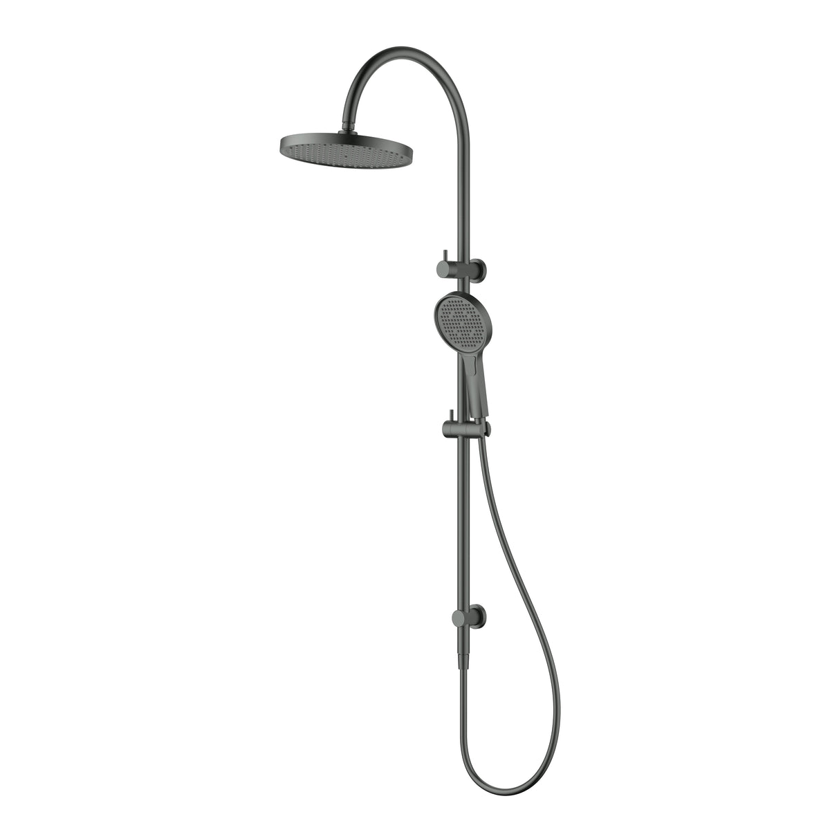 Linie Round Multi-Function Shower Set Gun Metal 250mm
